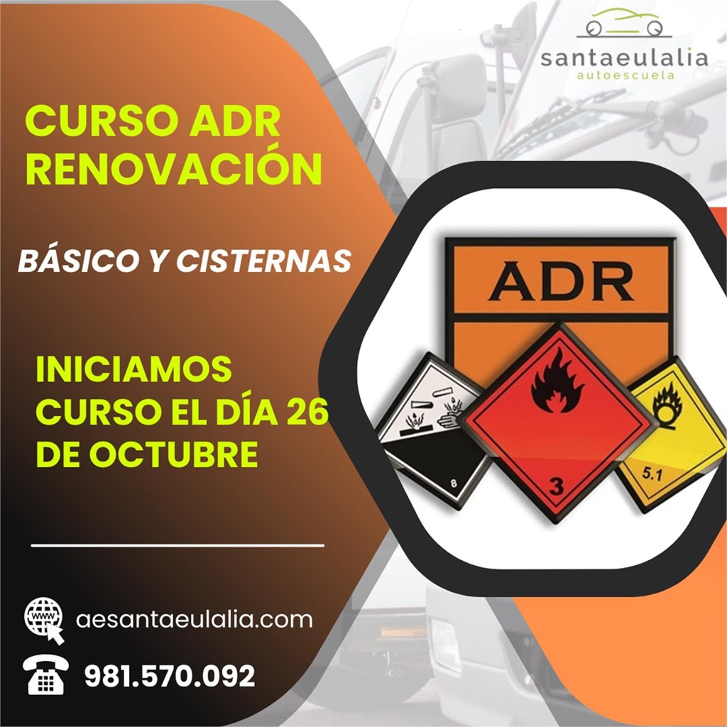 Foto 1 CURSO RENOVACIÓN ADR BÁSICO Y CISTERNAS