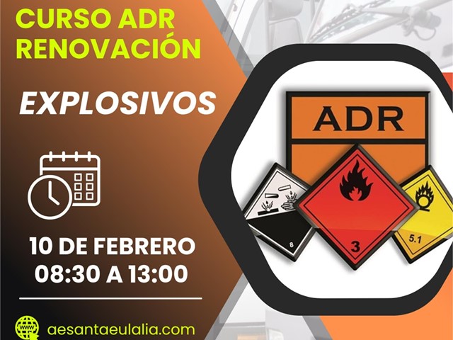 CURSO RENOVACIÓN ADR EXPLOSIVOS