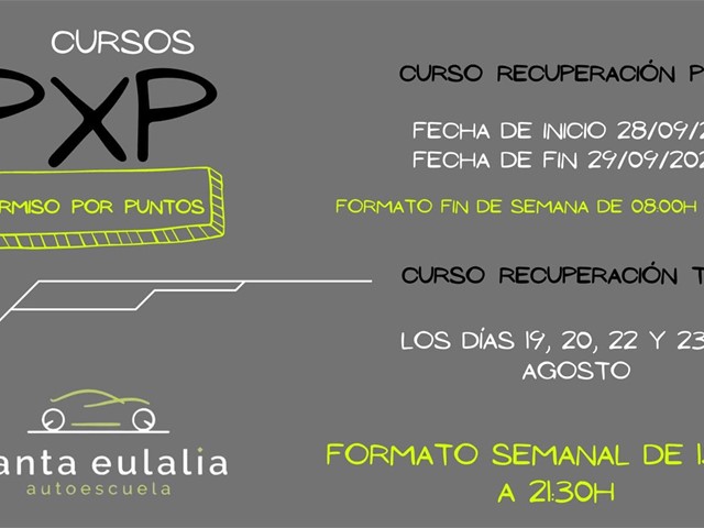 CURSOS DE RECUPERACIÓN DE PUNTOS